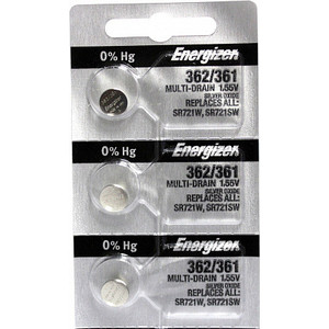 

Батарейка ENERGIZER Silver Oxide 362/361 (1 шт) 1,55V, Silver Oxide 362/361 (1 шт) 1,55V