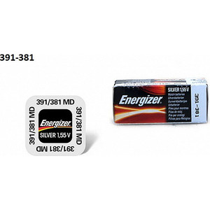Батарейка ENERGIZER Silver Oxide 391/381 (1 шт) 1,55V Silver Oxide 391/381 (1 шт) 1,55V - фото 1