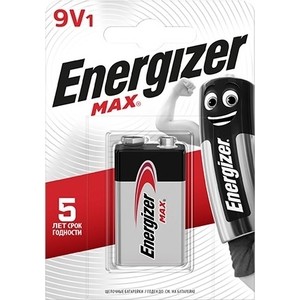 

Батарейка ENERGIZER MAX 522/9V 1,5V (1 шт), MAX 522/9V 1,5V (1 шт)
