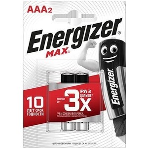 Батарейка ENERGIZER (2 шт) MAX E92/AAA 1,5V