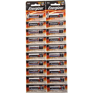 

Батарейка ENERGIZER POWER E91/AA (20 шт) 1,5V, POWER E91/AA (20 шт) 1,5V