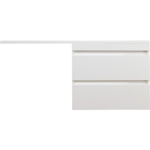 Мебель для ванной Style line Даллас Люкс 68 (130R) подвесная, под стиральную машину, белая