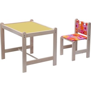 фото Набор детской мебели гном малыш-2 стол+стул лимпопо + бежевая столешница ми 01.02-05