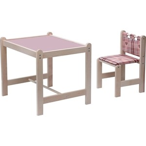 фото Набор детской мебели гном малыш-2 стол+стул симпатия+сиреневая столешница ми 01.02-04