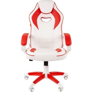 Кресло Chairman Game 16 экопремиум белый/красный Game 16 экопремиум белый/красный - фото 2