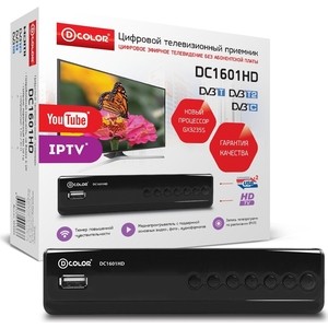 

Тюнер DVB-T2 D-Color DC1601HD, DC1601HD