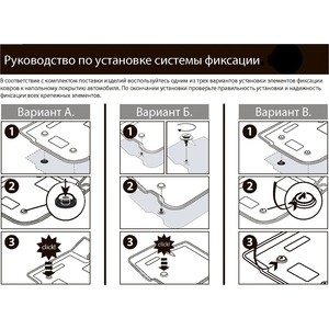 фото Коврики салона rival для renault arkana (2019-н.в.), полиуретан, с крепежом, 5 шт., 14709001