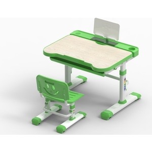 фото Комплект парта + стул трансформеры fundesk bellissima green