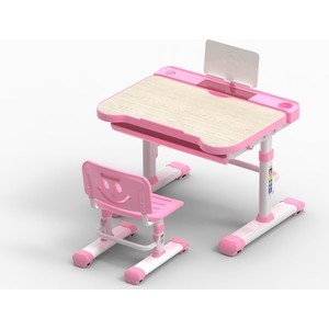 фото Комплект парта + стул трансформеры fundesk bellissima pink