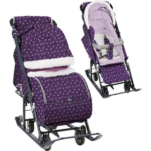 

Санки коляски Nika Ника детям 7-1Б (С Фламинго Сливовый) НД7-1Б/6, Ника детям 7-1Б (С Фламинго Сливовый) НД7-1Б/6