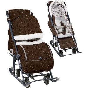 

Санки коляски Nika Ника детям 7-1Б (В Горошек Шоколадный) НД7-1Б/3, Ника детям 7-1Б (В Горошек Шоколадный) НД7-1Б/3