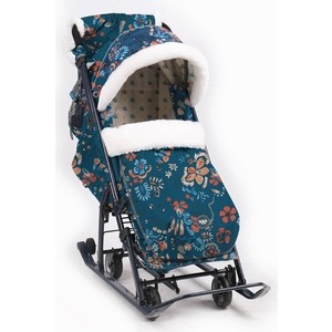 

Санки коляски Nika Ника детям 7-5 (Цветочный Темный) НД7-5/3, Ника детям 7-5 (Цветочный Темный) НД7-5/3