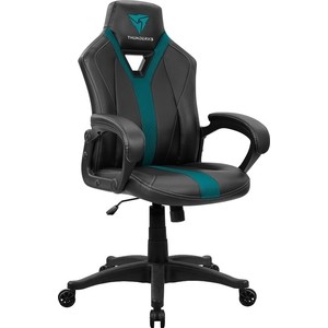 фото Кресло компьютерное игровое thunderx3 yc1 black-cyan