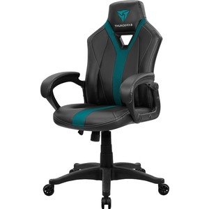 фото Кресло компьютерное игровое thunderx3 yc1 black-cyan