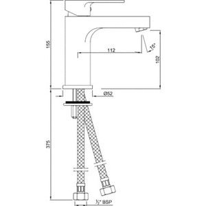 фото Смеситель для раковины jaquar vignette prime (vgp-chr-81011b)