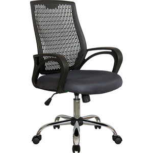 Кресло Riva Chair RCH 8081 серый/черный пластик