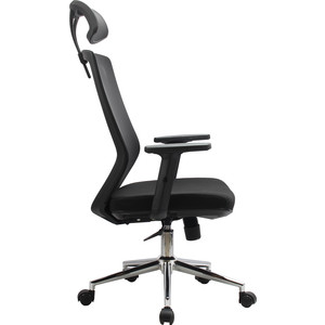 фото Кресло riva chair rch 833h сетка черный/крестовина хром