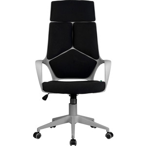 фото Кресло riva chair rch 8989 серый пластик, черная ткань (54)