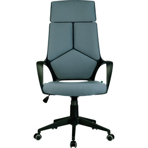 фото Кресло riva chair rch 8989 черный пластик, серая ткань (60)