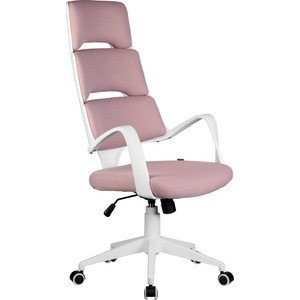 фото Кресло riva chair rch sakura белый пластик, розовая ткань (360)