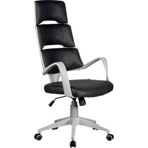 Кресло Riva Chair RCH Sakura серый пластик, ткань фьюжн черный(194)