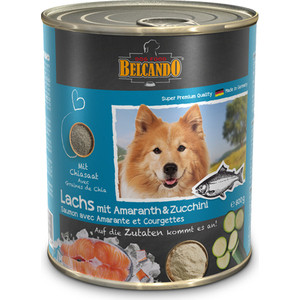 фото Консервы belcando adult dog salmon, amaranth and zucchini с лососем, амарантом и цукини для собак 800г