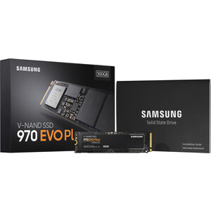 SSD накопитель Samsung 500Gb 970 EVO Plus M.2 MZ-V7S500BW накопитель ssd samsung 980 500gb mz v8v500bw