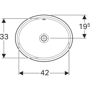 Раковина встраиваемая Geberit VariForm 48х39 (500.748.01.2)