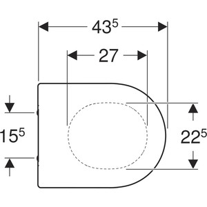 Сиденье для унитаза Geberit Acanto быстросъемное с микролифтом (500.605.01.2)