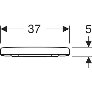 фото Сиденье для унитаза geberit renova plan с микролифтом (573085000)