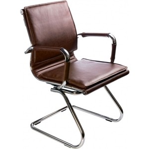 Кресло Бюрократ CH-993-Low-V/Brown низкая спинка коричневый искусственная кожа кресло руководителя бюрократ ch 879dg brown коричневый искусственная кожа пластик темно серый