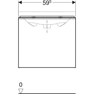 фото Тумба под раковину geberit acanto 59 лавовый матовый (500.609.jk.2)