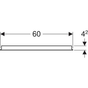 фото Зеркало geberit option 60 с подсветкой (500.586.00.1)