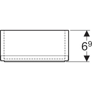 фото Коробка-органайзер geberit acanto (500.648.00.2)
