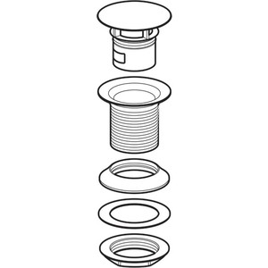 Слив для раковины Geberit с крышкой (152.050.21.1)