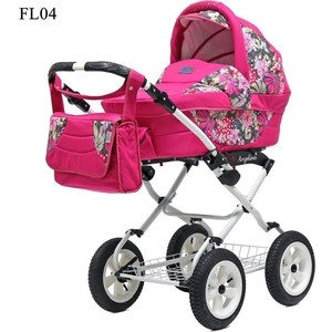 

Коляска 2 в 1 Bart Plast ANGELINA PKL 2016 FL04 розовый, ANGELINA PKL 2016 FL04 розовый