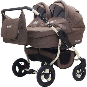 

Коляска 2 в 1 Bart Plast FENIX DUO PRIME 05 коричневый лен, FENIX DUO PRIME 05 коричневый лен