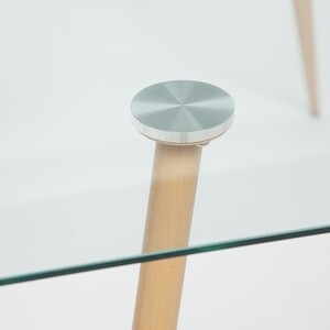 Стол TetChair SOPHIA (mod. 5003) металл/стекло (8мм) бук/прозрачный SOPHIA (mod. 5003) металл/стекло (8мм) бук/прозрачный - фото 3