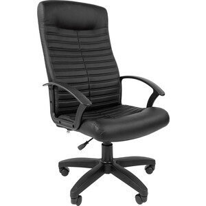 Офисное кресло Chairman Стандарт СТ-80 экокожа черный офисное кресло chairman стандарт ст 81 ткань с 2 серый