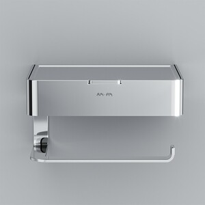 Держатель туалетной бумаги Am.Pm Inspire 2.0 с полочкой и отсеком для хранения (A50A341500)
