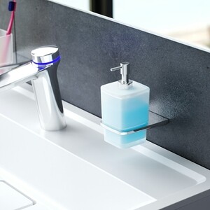Дозатор жидкого мыла Am.Pm Inspire 2.0 матовое стекло, хром (A50A36900)