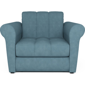 Кресло Mebel Ars Гранд голубой Luna 089 ППУ кровать кресло кровать mebel ars малютка 2 голубой luna 089