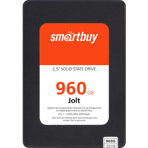 

SSD накопитель SmartBuy SSD 960Gb Jolt SB960GB-JLT-25SAT3, SSD 960Gb Jolt SB960GB-JLT-25SAT3