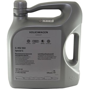 

Моторное масло VAG SPECIAL G SAE 5W-40 5 л, SPECIAL G SAE 5W-40 5 л
