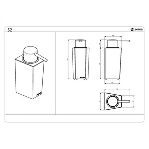 фото Дозатор жидкого мыла sonia s-2 настольный 220 мл (154272)
