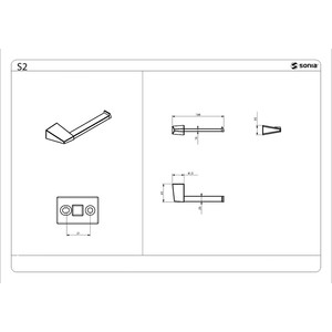 фото Бумагодержатель sonia s-2 без крышки (156153)