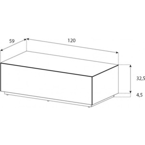 фото Журнальный стол sonorous ctb-120-wht-wht
