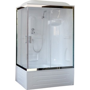 фото Душевая кабина royal bath bp 100x80x217 прозрачная, правая (rb8100bp1-t-ch-r)