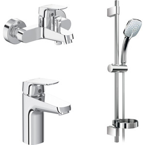 

Комплект смесителей Ideal Standard Ceraflex для раковины, ванны, душевой гарнитур (B2189AA), Ceraflex для раковины, ванны, душевой гарнитур (B2189AA)