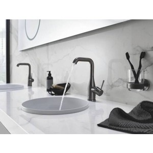 фото Смеситель для раковины grohe essence new высокий, темный графит (32628al1)